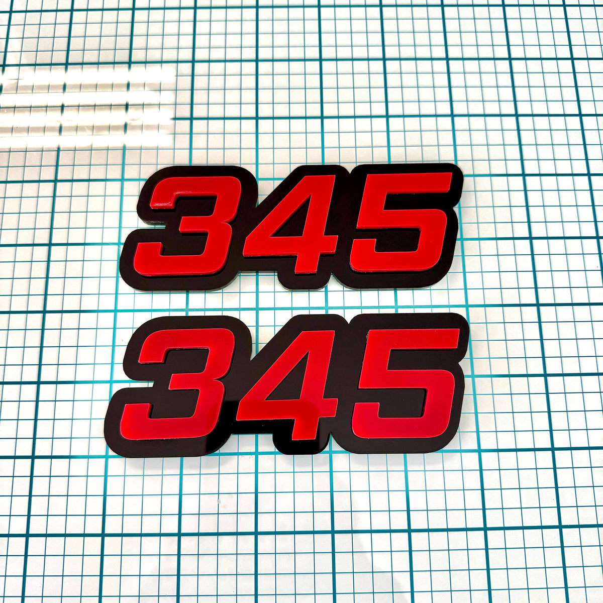 345 3D Fender Emblem Badges