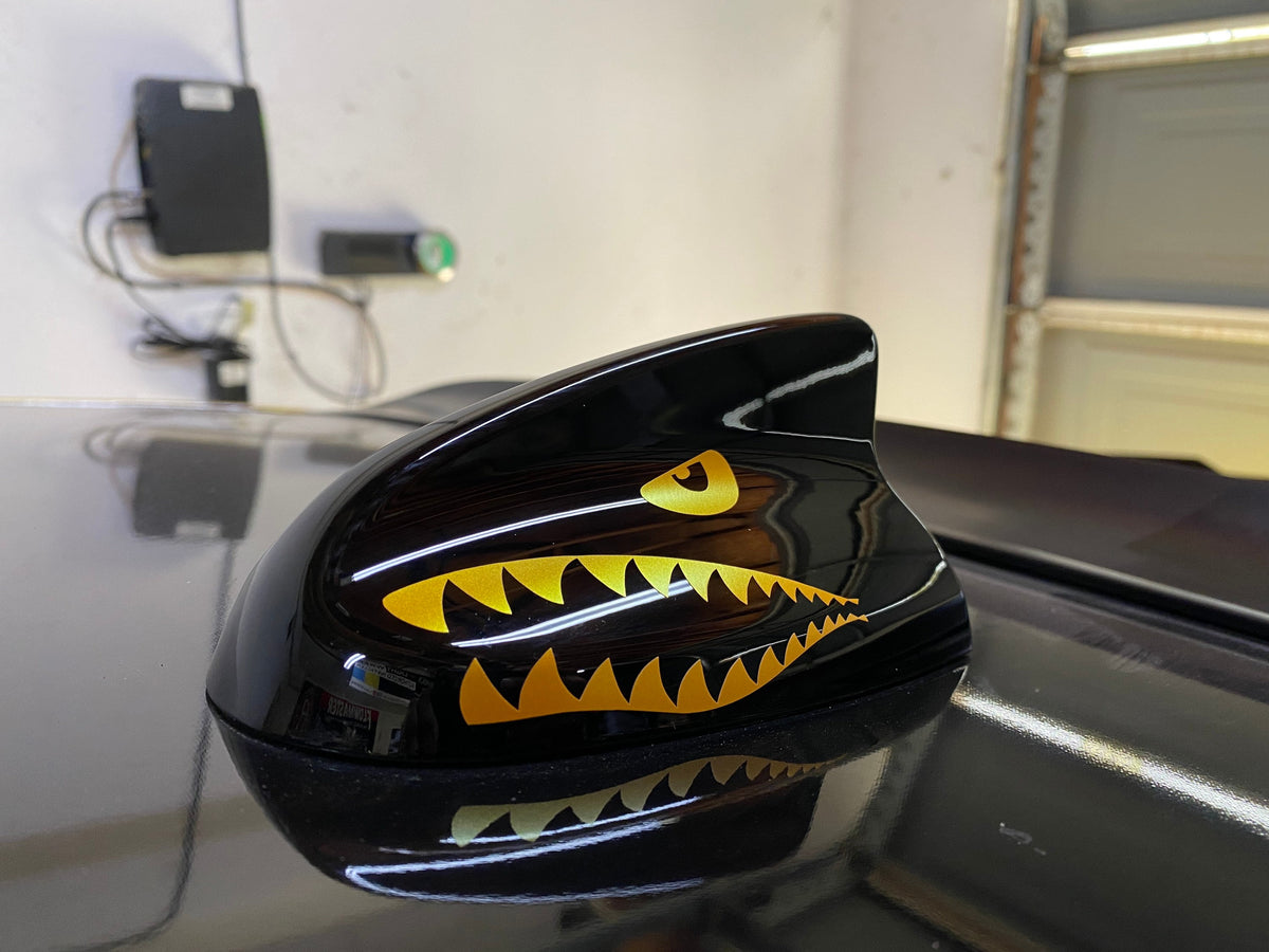 Dodge Charger Shark Teeth Antenna Decal