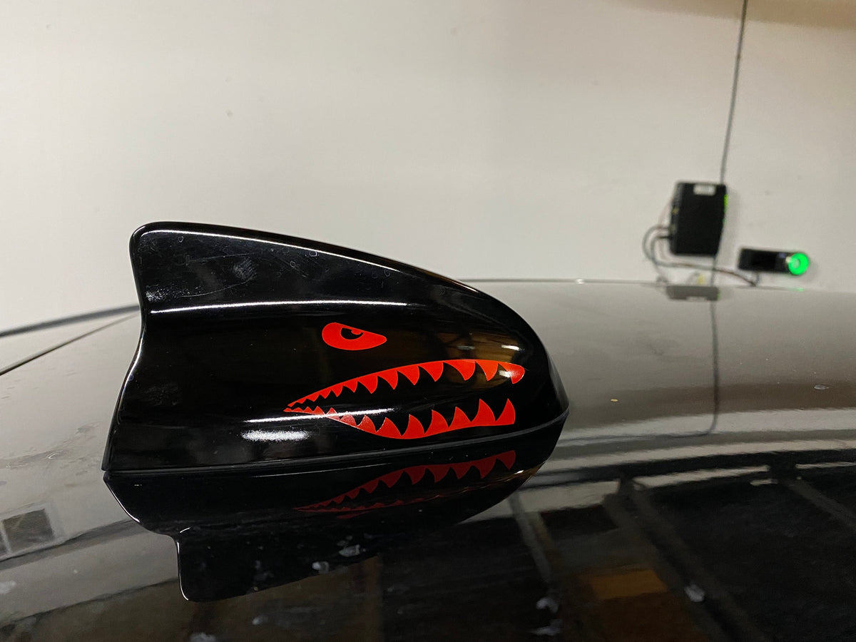 Dodge Charger Shark Teeth Antenna Decal