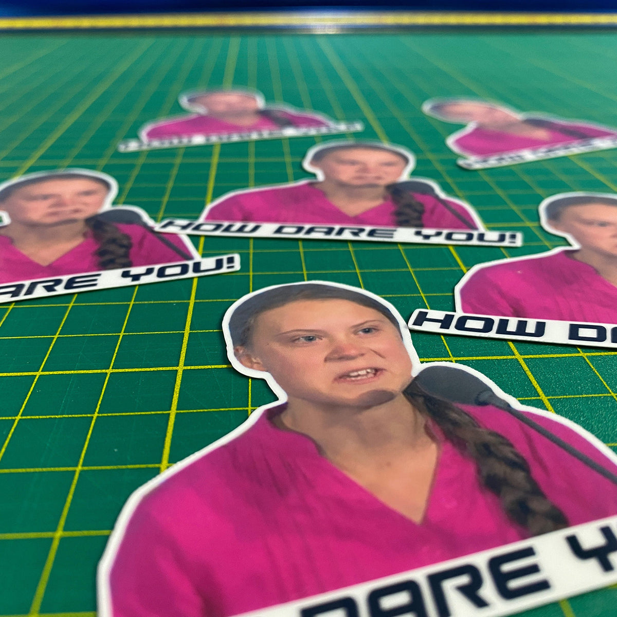 Greta Thunberg How Dare You Meme Decal