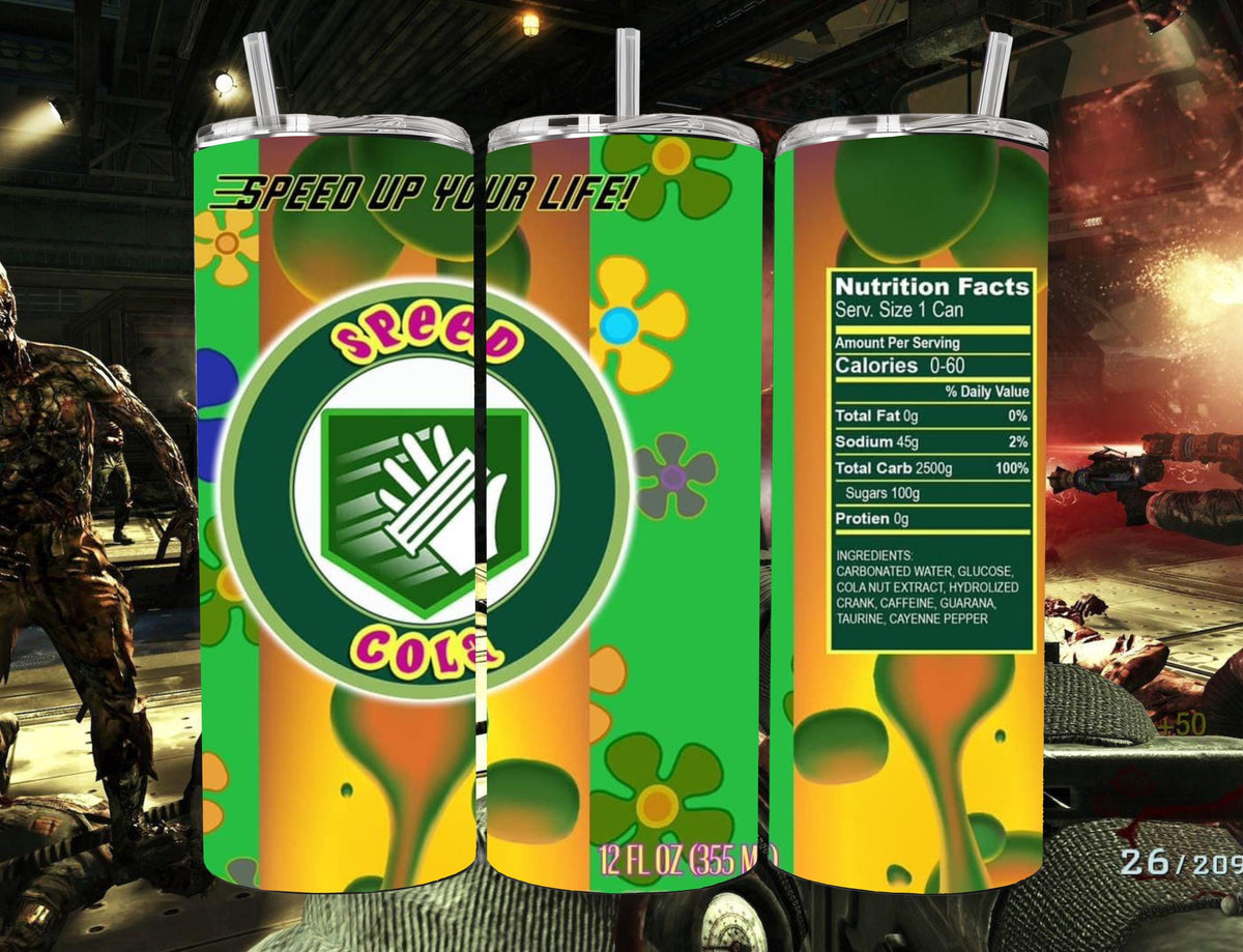 Zombies Perk- a - Cola Soda 20oz Stainless Steel Tumbler