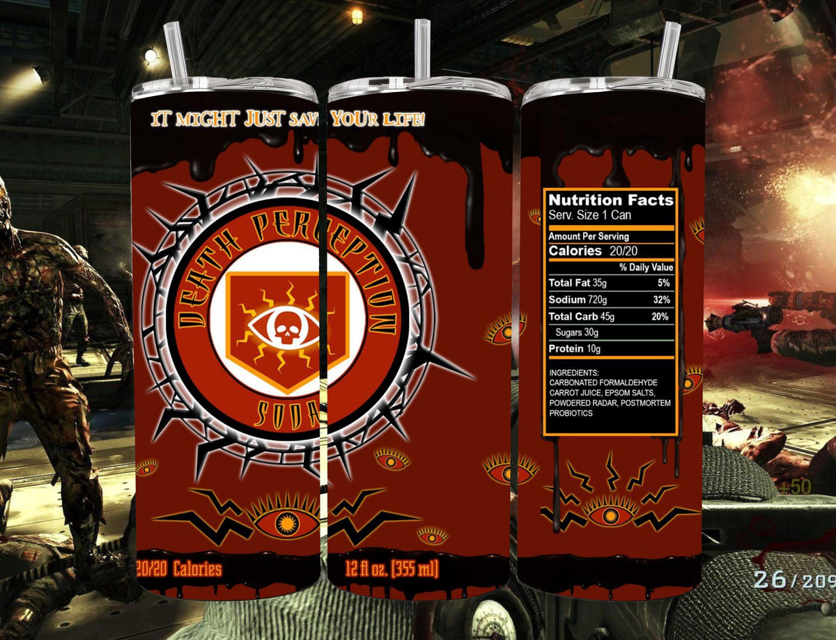 Zombies Perk- a - Cola Soda 20oz Stainless Steel Tumbler
