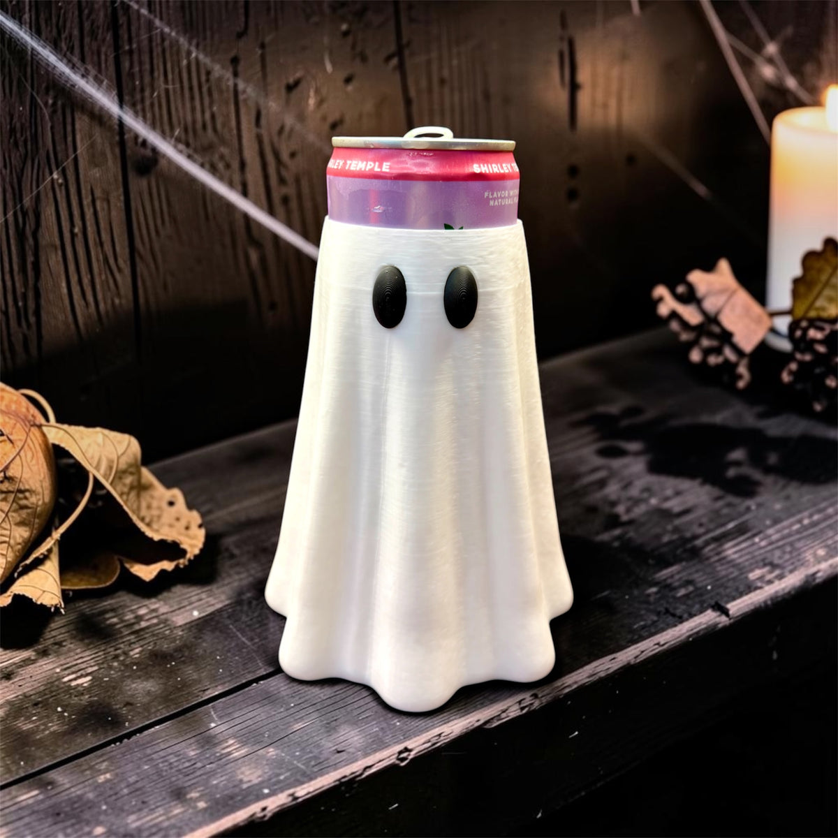 3D Printed Spooky Coozie Ghost Can Sleeve