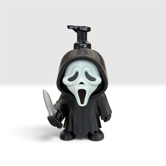 3D Printed Slasher Ghost Face Foaming Soap Holder