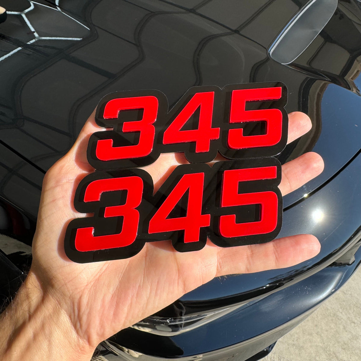 345 3D Fender Emblem Badges